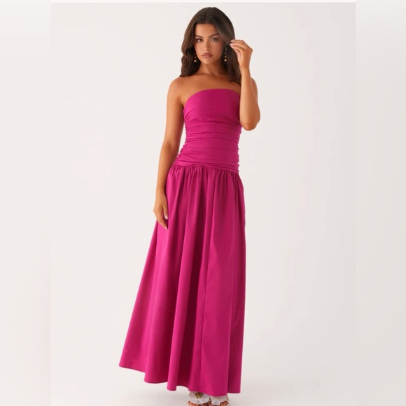 NWT Peppermayo Carmel Maxi Dress US size 4 Fuchsia Pink - Picture 4 of 6